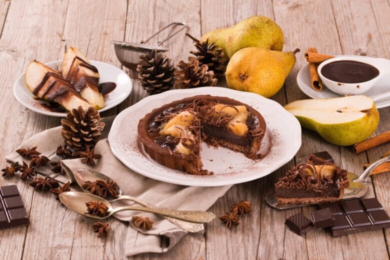 Crostata pere e cioccolato