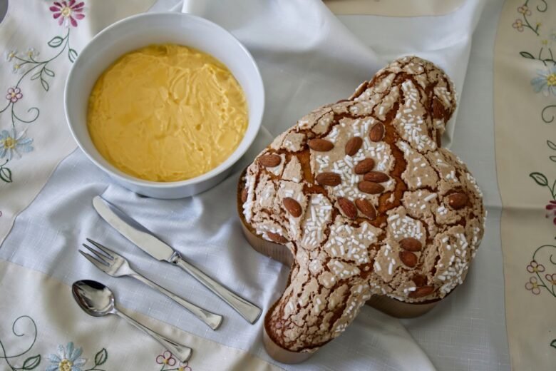 Colomba con crema al limoncello