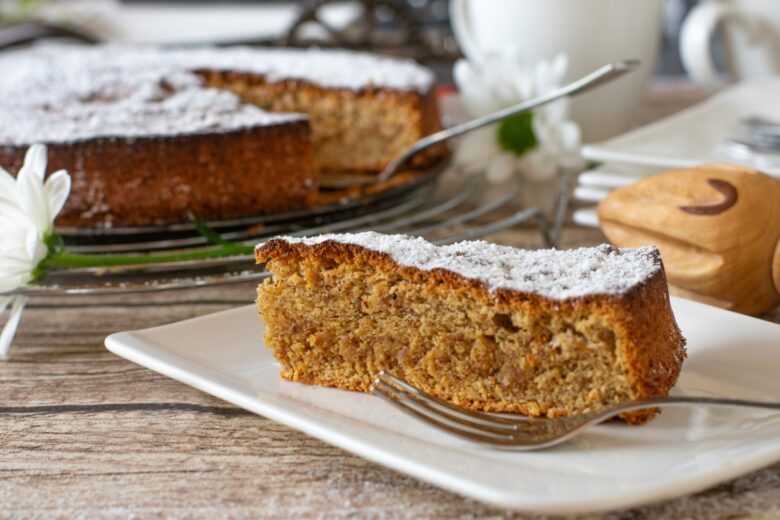 Torta caprese in bianco