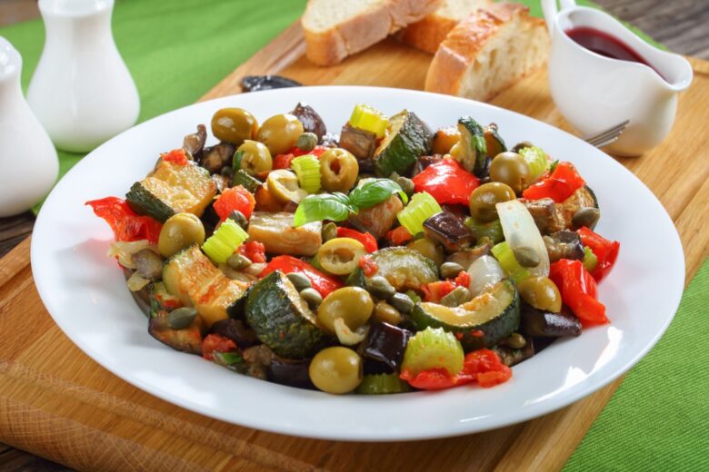 Caponata light di zucchine
