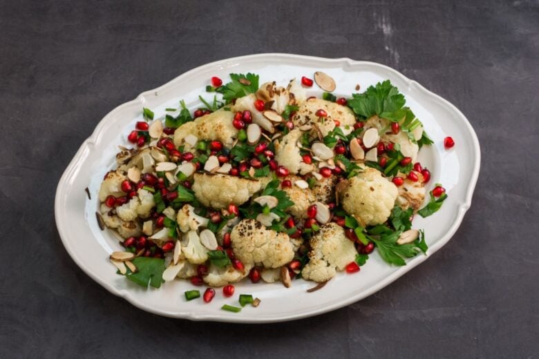Insalata con cavolfiore e melograno