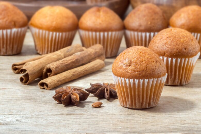Muffin light con arancia e cannella