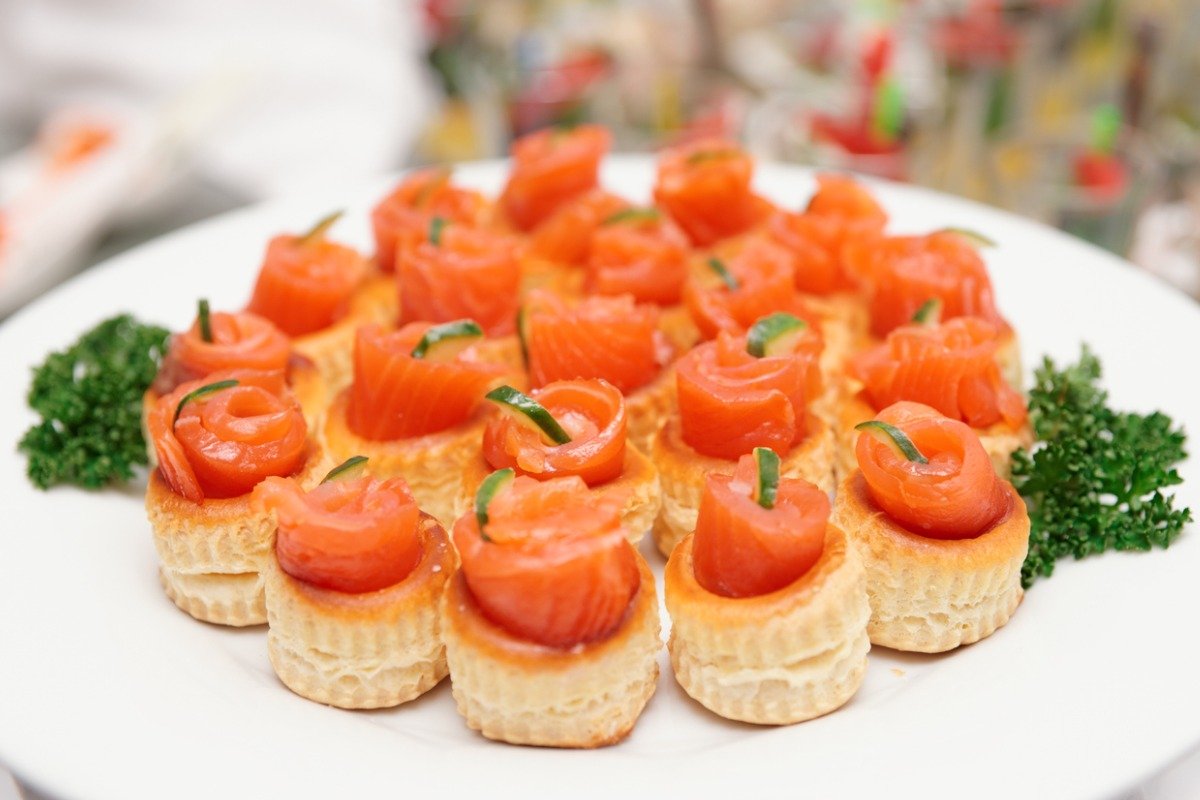 Vol au vent al salmone affumicato