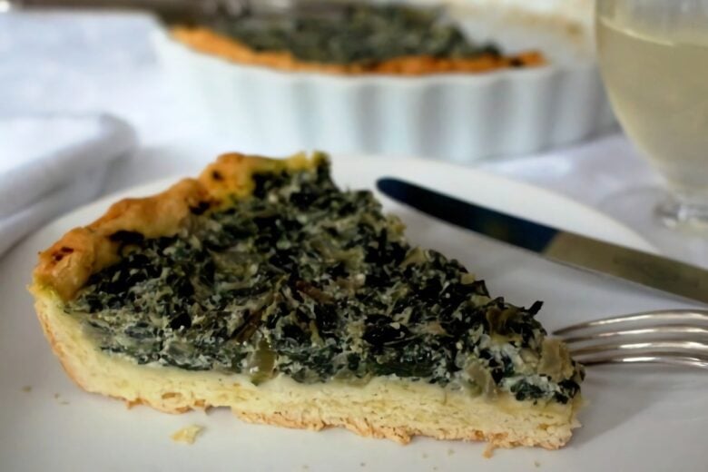 Tortino con Bietole e Acciughe