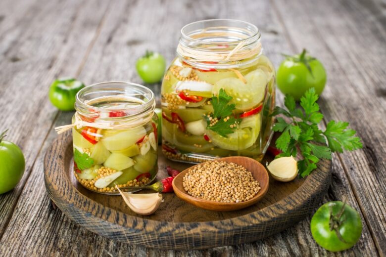 Pomodori verdi sott'olio