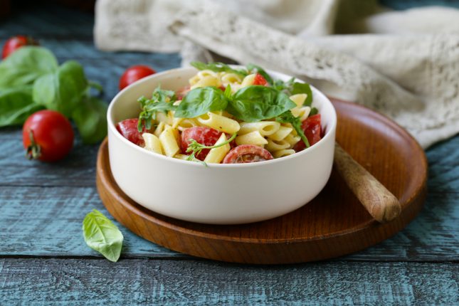 Pasta fredda con verdure