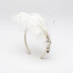 Max Mara Bridal Collection 2015 cerchietto con piume