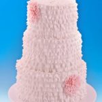 Torta rosa cipria a tre piani