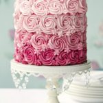 Pink ombre cake
