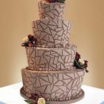 Torta rosa antico a piani obliqui