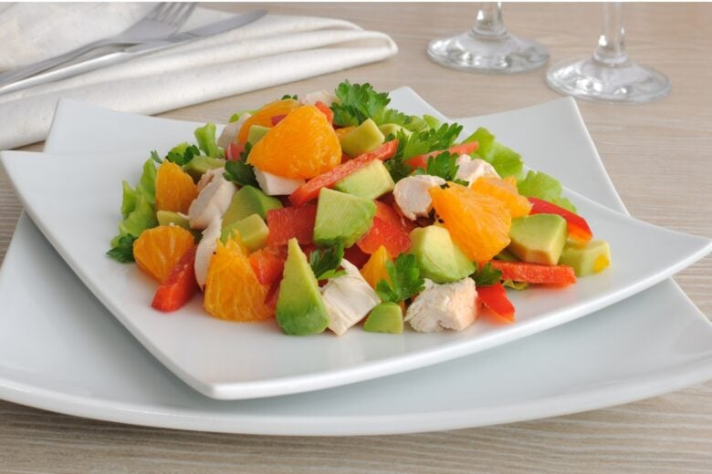 Insalata light di pollo e avocado