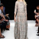 Abito lungo a fiori Vera Wang 2015