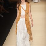 Top più gonna in organza e gilet