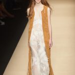Abito lungo bianco con gilet