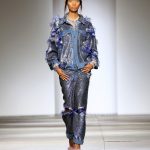 Denim e giubbino in jeans con paillettes