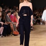 Pantalone e top bandeau blu navy