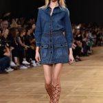 Miniabito in denim lavato