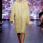 DKNY, parka verde oliva chiaro