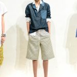 J. Crew, bermuda con stampa optical e coulisse, camicia doppia