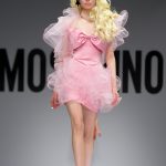 Abito da sera con volant in organza