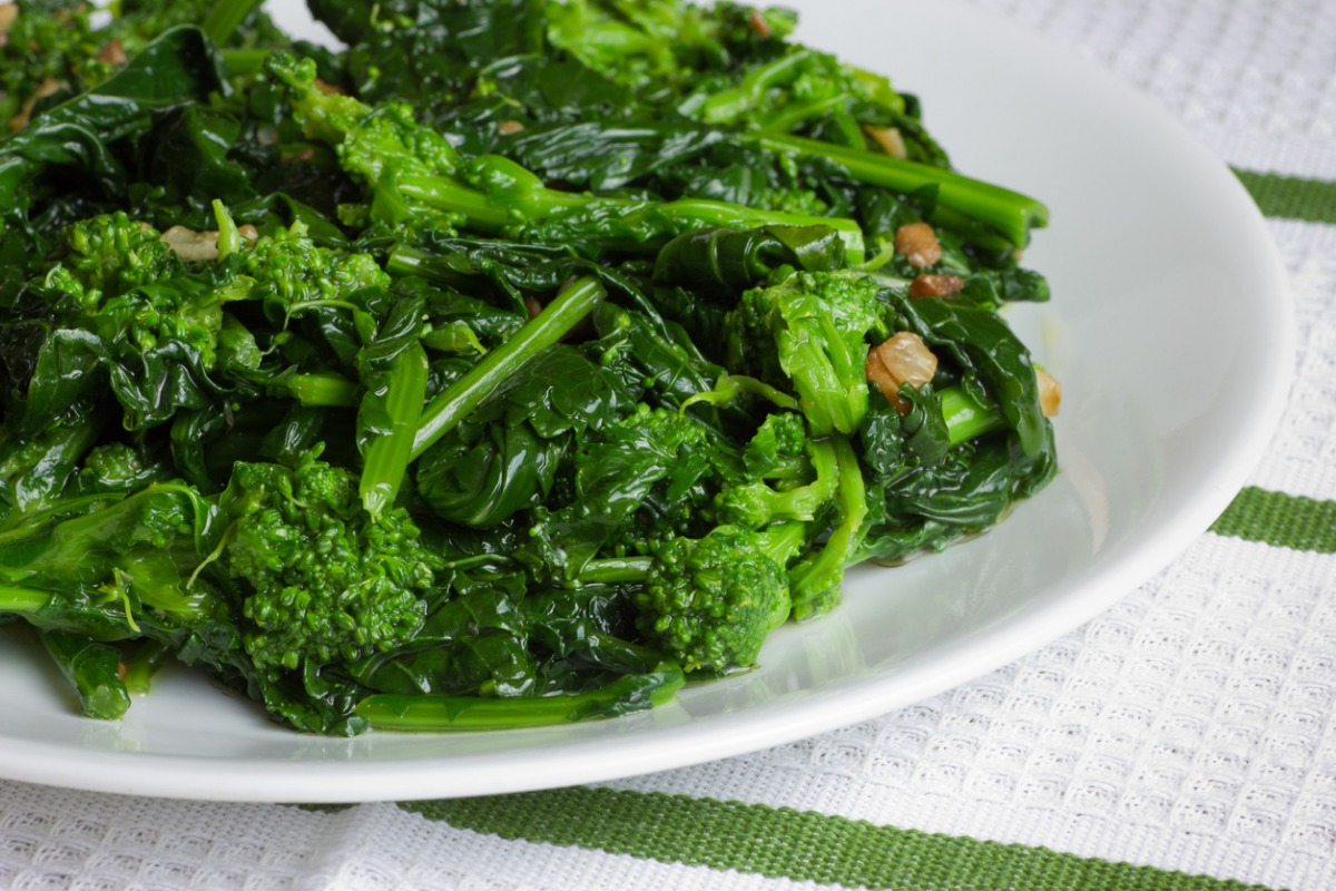 Cime di rapa alla stufata