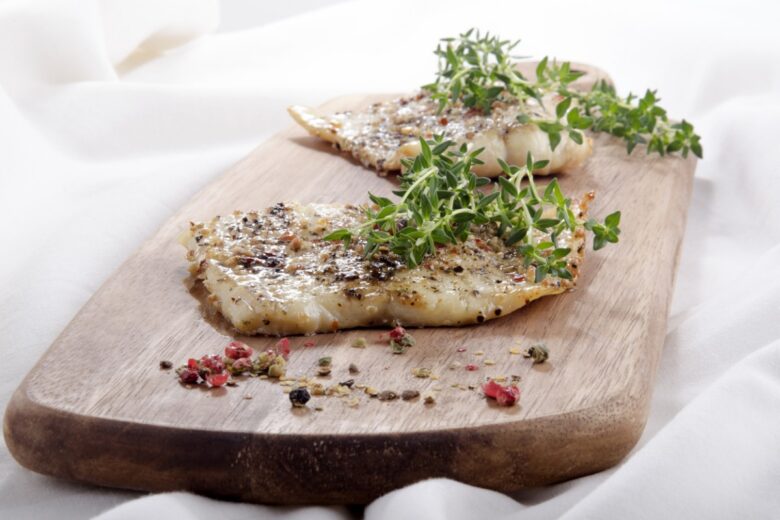 Filetto di scorfano al timo e Pinot rosa