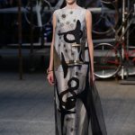 Tunic dress sui toni del nero e dell'argento