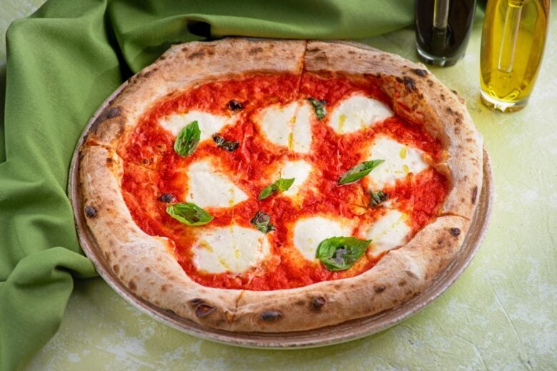 Pizza con farina di kamut