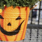 Vaso di fiori per Halloween