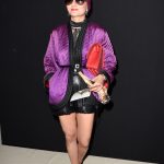 Fiori, piume, blu pavone: quintessential Anna. #streetstyle PFW september 2014