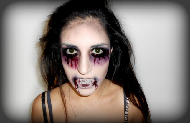 Risultato finale Make up vampira Halloween 2014