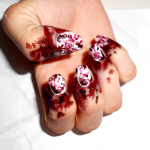 Risultato finale nail art Halloween 2014