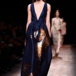 Abito in seta blu
