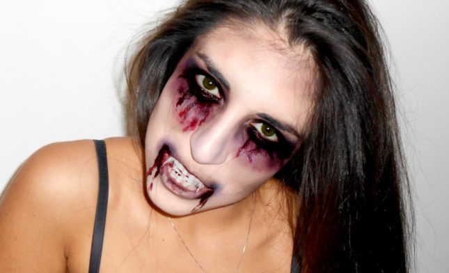 Risultato finale Make up vampira Halloween 2014