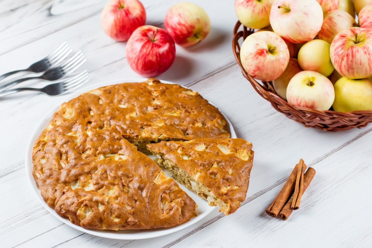Torta di mele senza uova e senza burro