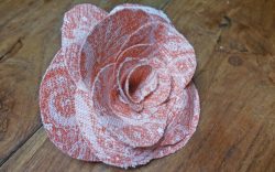 tutorial rosa di stoffa