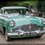 auto Zephyr Ford verda acqua