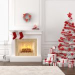 albero bianco e rosso