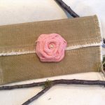 pochette rustica in lino naturale