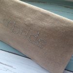 pochette rustica in lino naturale