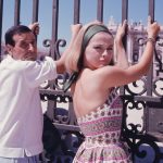 Virna Lisi sul set a Madrid per una produzione francese nel 1963