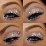 Glitter eye makeup