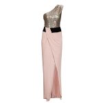 Pinko abito con top smanicato decorato da paillettes