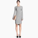 H&M abito aderente in jersey a costine