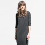 Mango vestito lungo in maglia e misto cotone