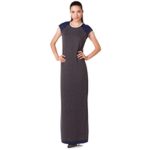 Silvian Heach abito grigio con maniche blu