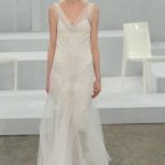 abito da sposa in cipria