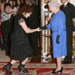 Helena Bonham Carter con la Regina Elisabetta