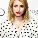Emma Roberts lob mosso e riga di lato