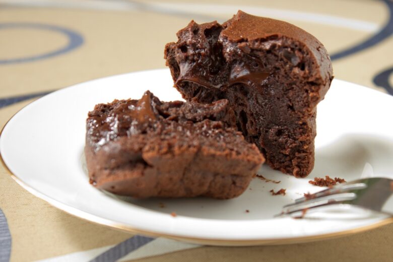 Tortino di cioccolato con cuore fondente caldo